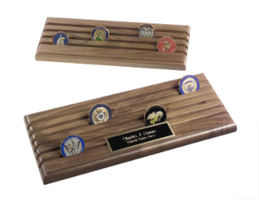 Challenge Coins Rack, Challenge Coin Display - 4 Row The Military Gift Store
