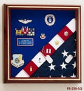Flag Display Case - American Made, Flag Medals Box, 5'x9.5' flag The Military Gift Store