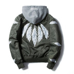 Japanese youth embroidery Harajuku style men's outer pilot jacket