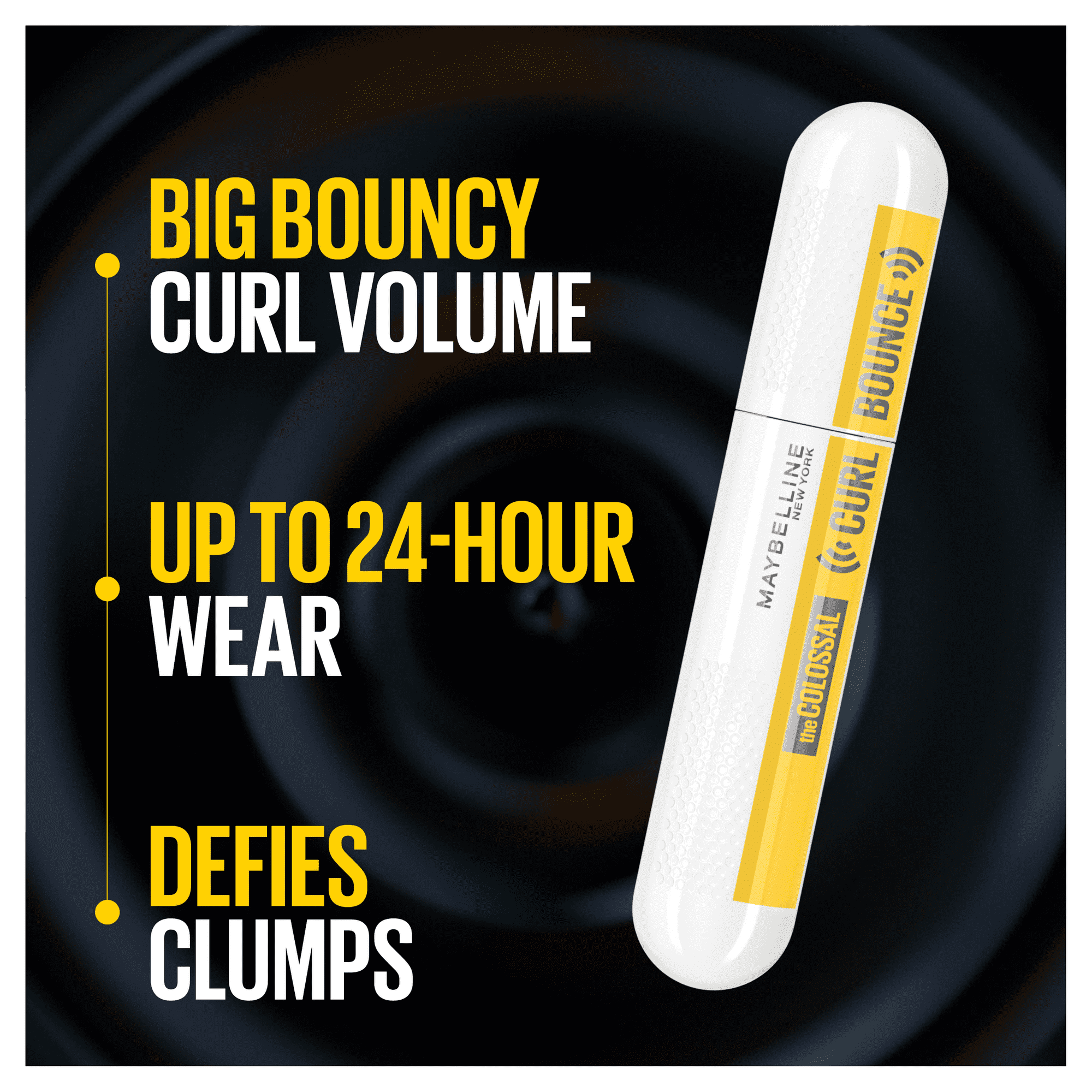 Maybelline Volum Express Colossal Curl Bounce Washable Mascara, Blackest Black EasyOptionXY LLC