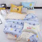Pure cotton four-piece set cotton bed linen duvet cover single Pi-Mart