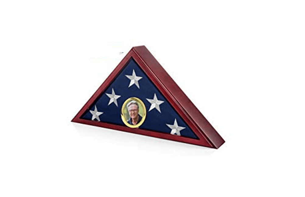 Mini Stick on Picture Frame for Cremation urn, Flag case, Photo Album The Military Gift Store