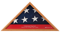 Wood Flag Display Case Box, 16" x 22.5", Light Honey The Military Gift Store