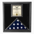 Retirement Flag Display Case - Military Retirement Gift (Black Case) The Military Gift Store