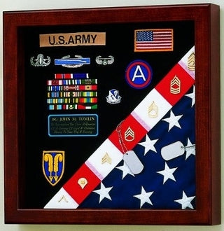 Flag Medals Display Case American Made The Military Gift Store