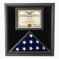 Retirement Flag Display Case - Military Retirement Gift ( Dimensions 26 1/8 x 20 3/4" x 1 9/16 ) The Military Gift Store