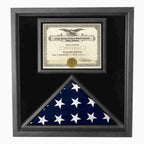 Flag and Certificate Case, Flag Display Cases With Certificate The Military Gift Store