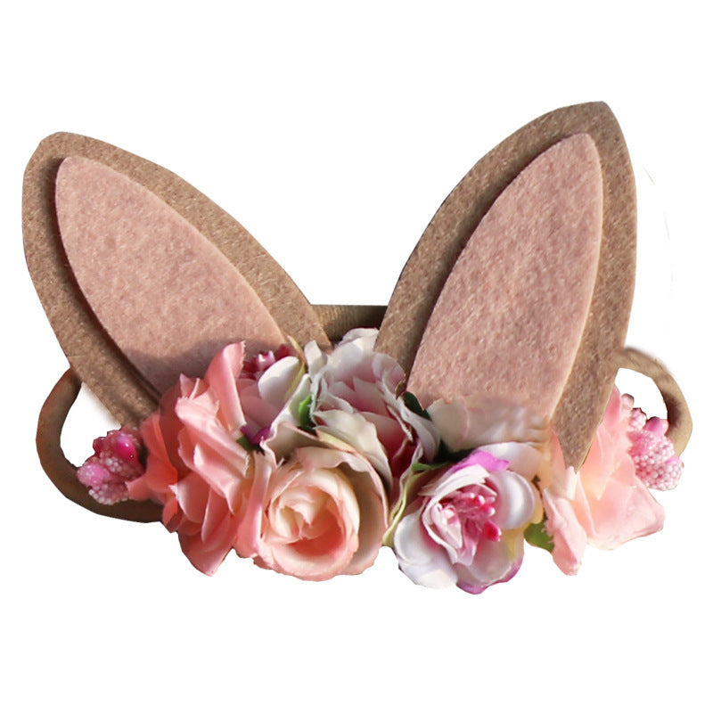 Big Rabbit Ears Children's Super Soft Seamless Nylon Hair Band Pi-Mart