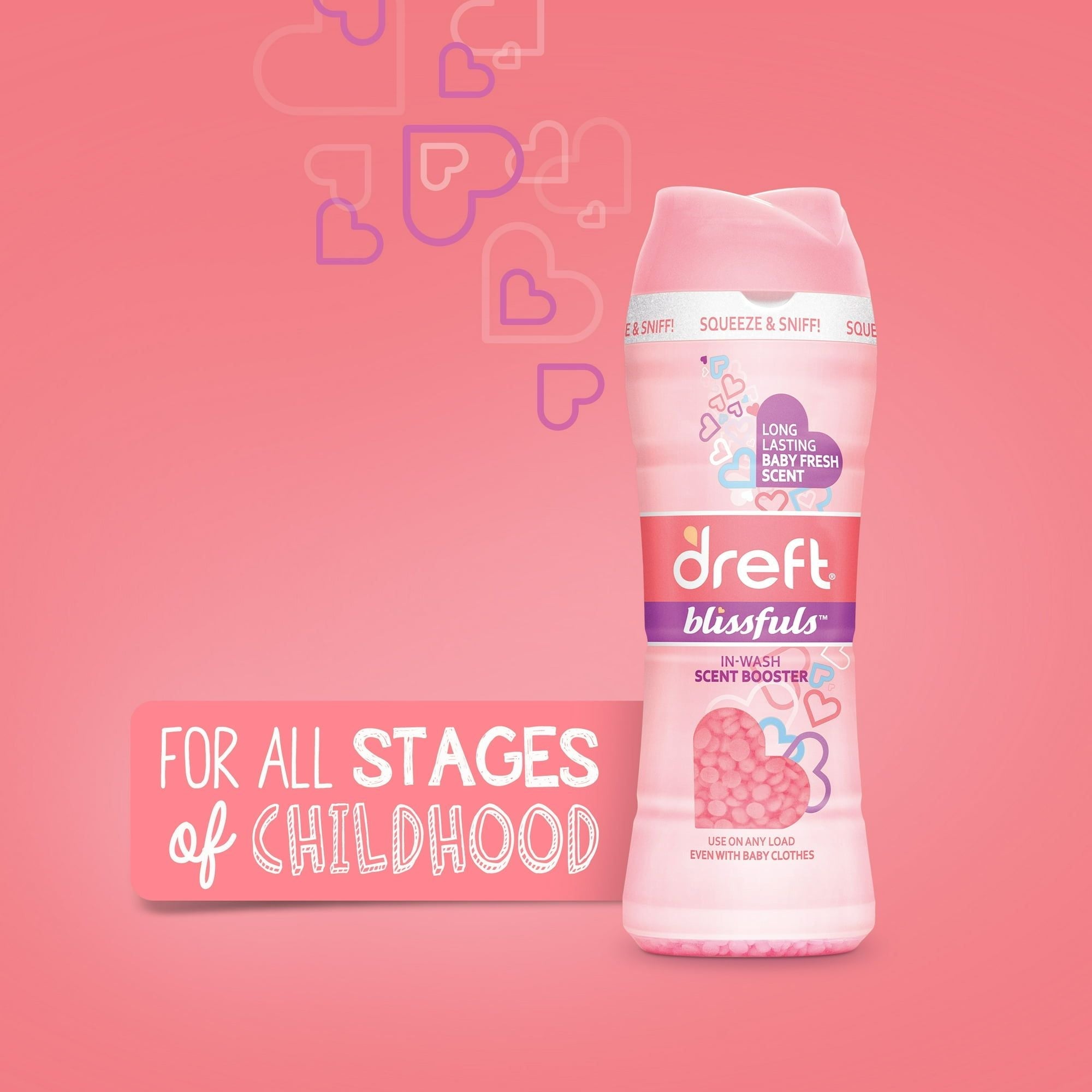 Dreft Blissfuls Laundry Scent Booster Beads, Baby Fresh Scent, 5 oz