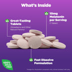 Natrol? Sleep Melatonin Fast Dissolve Tablets, Nighttime Sleep Aid, Strawberry Flavor, 10mg, 100 Count