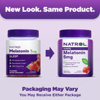 Natrol? Melatonin Gummies, Sleep Support for Adults, Strawberry Flavor, 5mg, 90 Count