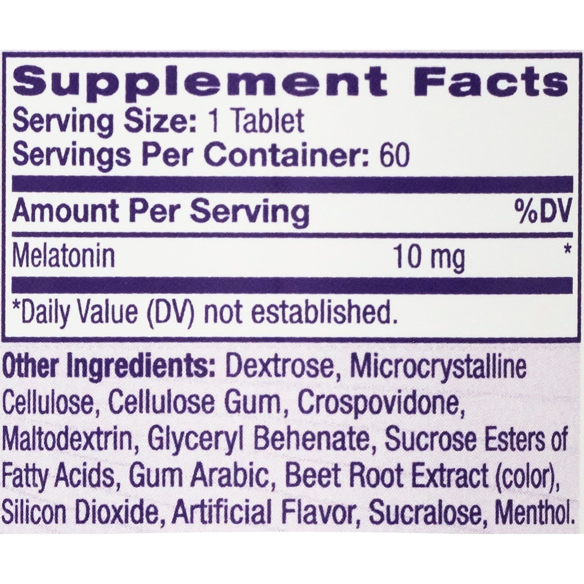 Natrol? Sleep Melatonin Fast Dissolve Tablets, Nighttime Sleep Aid, Strawberry Flavor, 10mg, 60 Count EasyOptionXY LLC