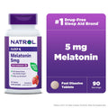 Natrol? Sleep Melatonin Fast Dissolve Tablets, Nighttime Sleep Aid, Strawberry Flavor, 5mg, 90 Count EasyOptionXY LLC
