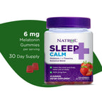 Natrol? Sleep+? Calm Melatonin Gummies for Adults, Strawberry Flavor, 60 Count