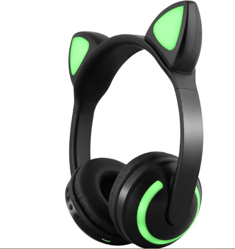 Interesting New Kids Headphones Wireless Bluetooth In Cat Ears Headphones Style With Noise Reduction Live Breathing Lights Glare and LED Lights - SJB-DIAMOND ELITES