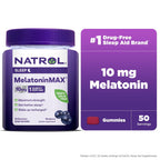 Natrol? MelatoninMax? Sleep Gummy, Blueberry Flavor, 10 mg, 50 Count