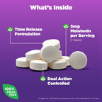 Natrol? Time-Release Melatonin 5 mg, Dietary Supplement for Restful Sleep, 100 Tablets, 100 Day Supply