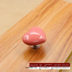 Wardrobe Drawer Cabinet Door Color Heart-shaped Ceramic Handle Pi-Mart