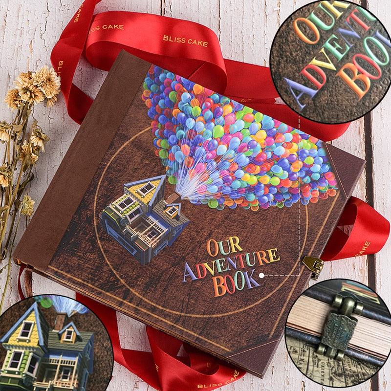 146 page Travel Photo Album Journal Adventure Book For Traveling Office Home School Business Writing Gift Memory Album Cover Refillable Notebook Photo Album Stevvex