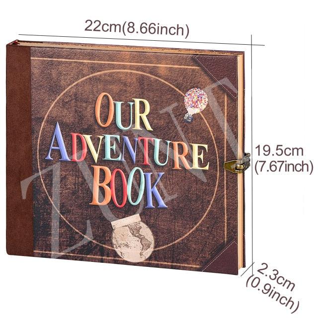 146 page Travel Photo Album Journal Adventure Book For Traveling Office Home School Business Writing Gift Memory Album Cover Refillable Notebook Photo Album Stevvex