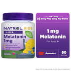 Natrol? Kids Melatonin, Sleep Gummies for Children, Raspberry Flavor, 1mg, 60 Count