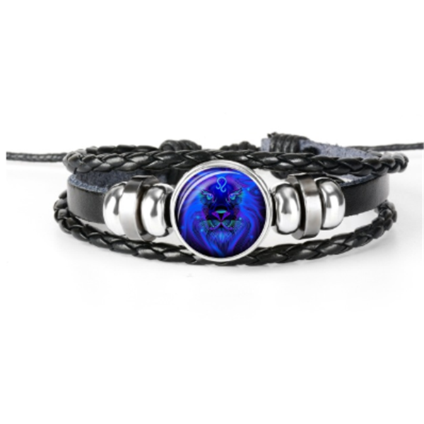 Zodiac Constellation Bracelet Braided Design Bracelet For Men Women Kids Pi-Mart