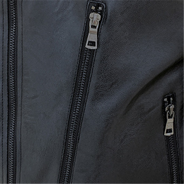 Mid-length leather jacket Pi-Mart