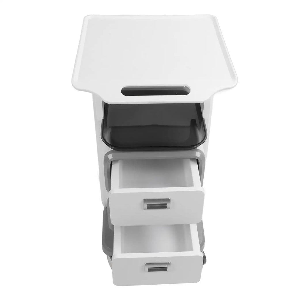 Mobile Medical Trolley Cart Enlarged Tabletop Double Drawer Multifunctional Medical Cart for Beauty Salon Clinic - SJB-DIAMOND ELITES