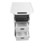 Mobile Medical Trolley Cart Enlarged Tabletop Double Drawer Multifunctional Medical Cart for Beauty Salon Clinic - SJB-DIAMOND ELITES