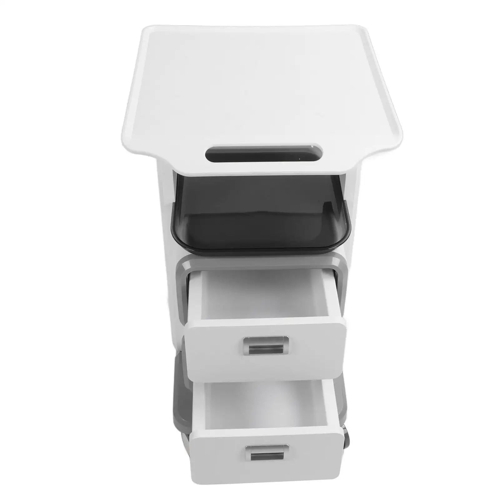 Mobile Medical Trolley Cart Enlarged Tabletop Double Drawer Multifunctional Medical Cart for Beauty Salon Clinic - SJB-DIAMOND ELITES