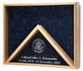 Deluxe Combo Awards Flag Display Case - Embossed Emblem The Military Gift Store