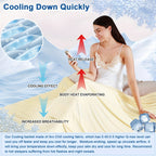 Cooling Blanket For Hot Sleepers - Soft, Breathable, Lightweight, Portable Silky Durable Single Layer Throw With Reversible Design, Ideal For Home Office Travel Car, Summer Use, Machine Washable - 1Pc Lootquake LLC