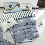 Pure cotton four-piece set cotton bed linen duvet cover single Pi-Mart