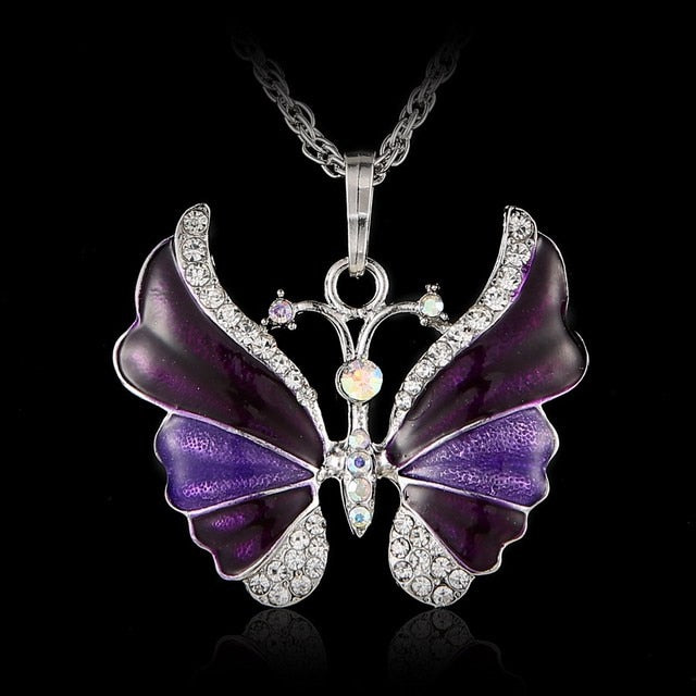 Colorful Butterfly Necklace Pi-Mart