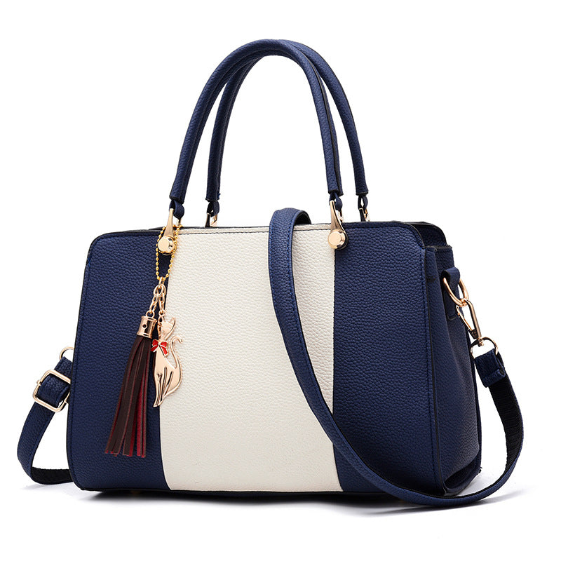 Contrasting color handbag Pi-Mart