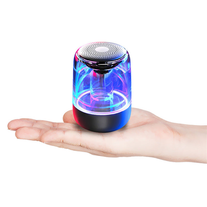 Portable Speakers Bluetooth Column Wireless Bluetooth Speaker Powerful Bass Radio with Variable Color LED Light Pi-Mart