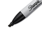Sharpie Permanent Markers, Chisel Tip, Black, 12 Count