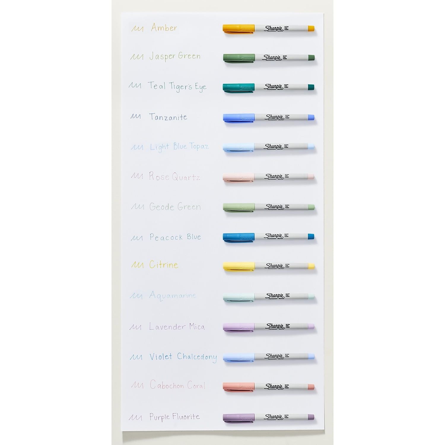 Sharpie Permanent Mystic Gem Markers, Ultra-Fine Point, Assorted, 24 Count EasyOptionXY LLC