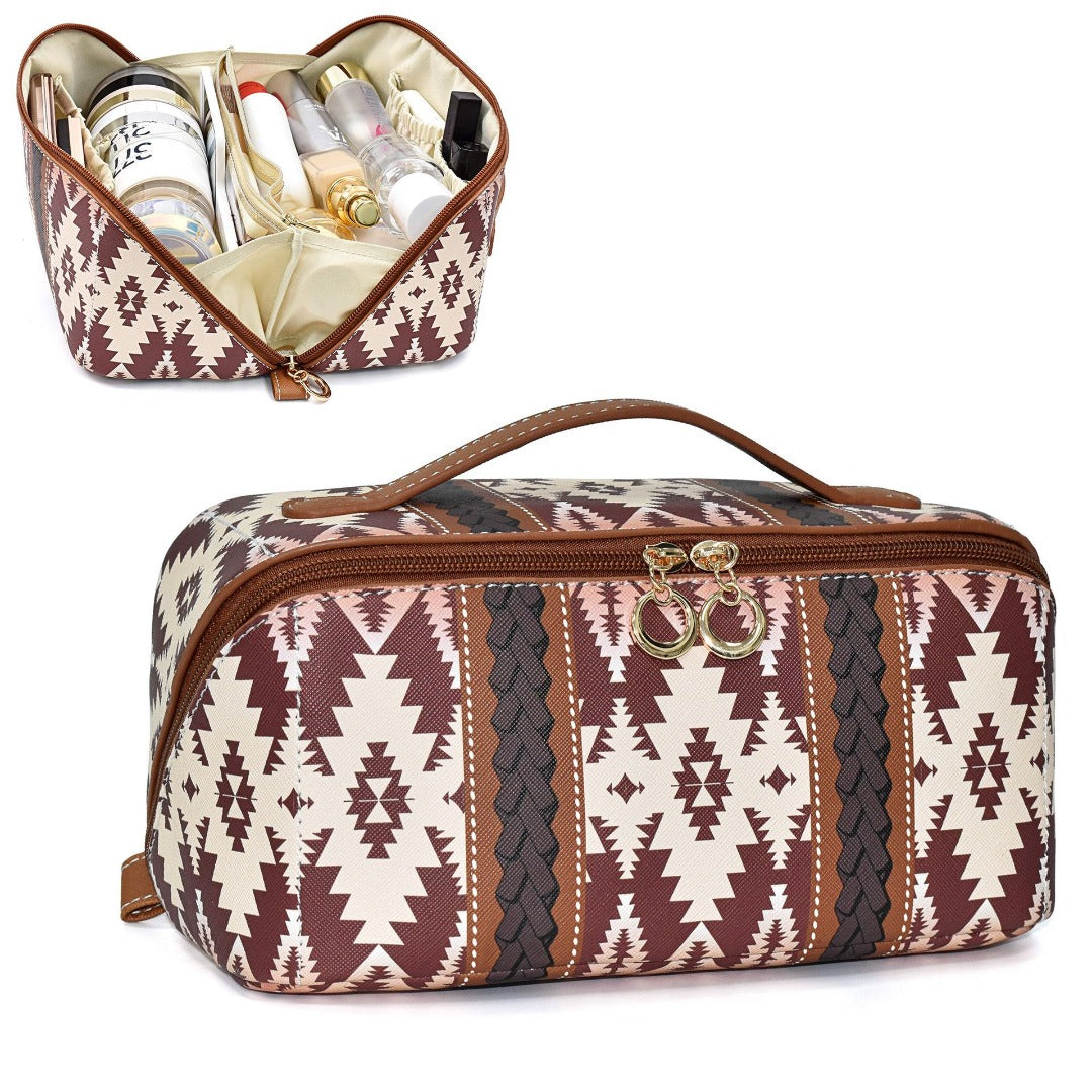 Bohemian PU cloud pillow cosmetic bag, large capacity portable cosmetic case, travel toilet bag, travel makeup bag,Makeup bag organizers,Makeup bags, small - SJB-DIAMOND ELITES
