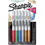 Sharpie Fine Tip Metallic Permanent Markers, 6 Count EasyOptionXY LLC