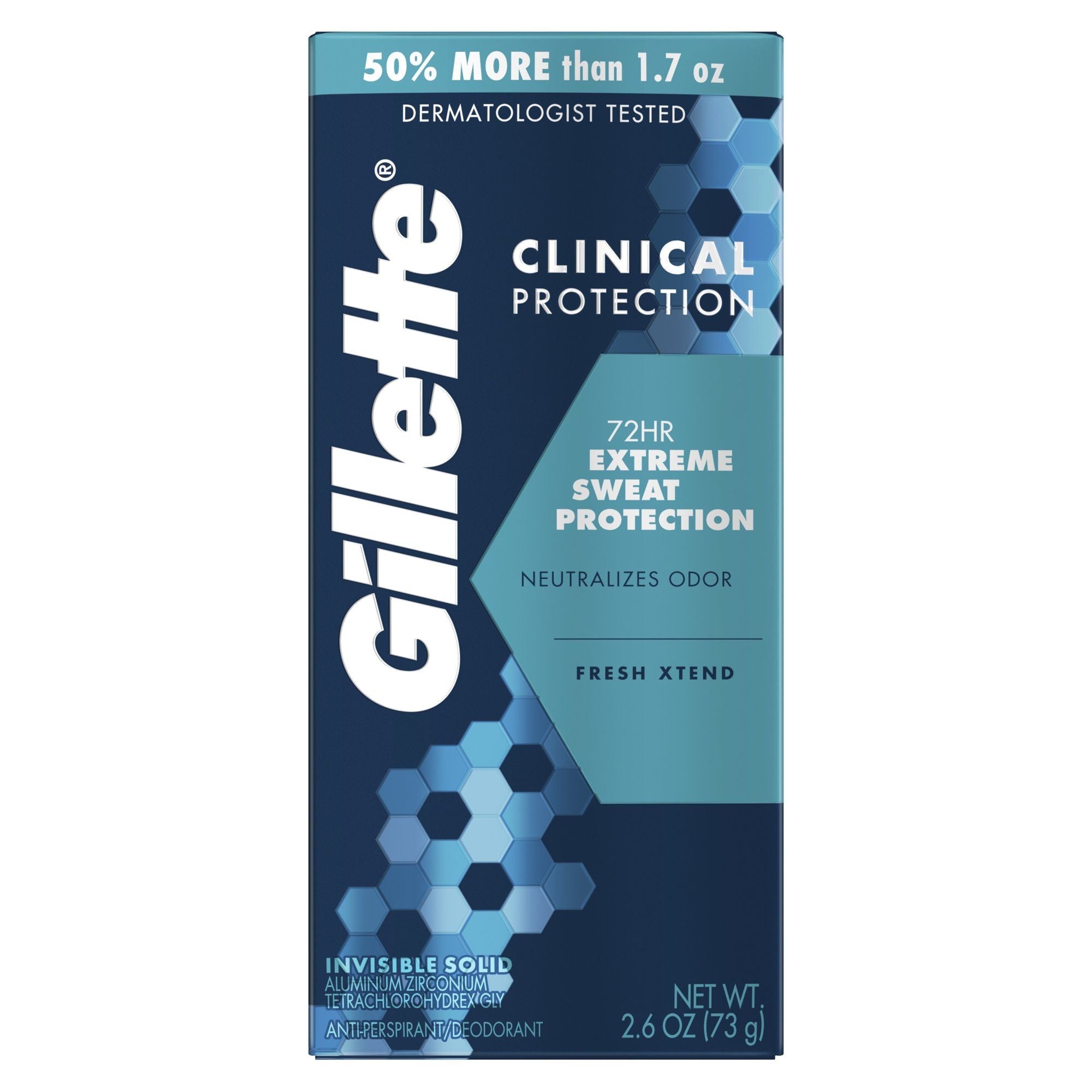 Gillette Antiperspirant Deodorant for Men; Fresh Xtend; 2.6 oz EasyOptionXY LLC