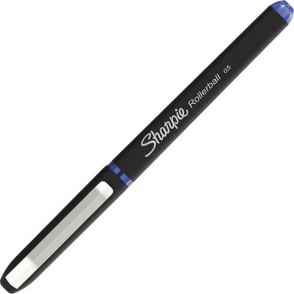 Sharpie Rollerball Pen, Needle Point (0.5mm) Precision Pen, Blue Ink, 12 Count EasyOptionXY LLC