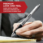 Sharpie S-Gel, Gel Pens, Sleek Metal Barrel, Gunmetal, Medium Point (0.7mm), Black Ink, 2 Count EasyOptionXY LLC