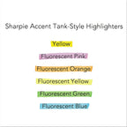 Sharpie Accent Tank Style Highlighter, Chisel Tip, Orange, 12 Count EasyOptionXY LLC