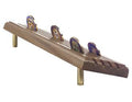 Coin Display Stands up to 48 Coins - Walnut The Military Gift Store