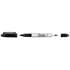 Sharpie Twin Tip Permanent Markers, Fine and Ultra Fine, Black, 2 Count