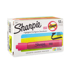 Sharpie Tank Style Highlighters, Chisel Tip, Assorted, 12 Count