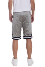 STRIPED BAND SOLID BASKETBALL SHORTS