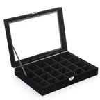 Transparent, fashionable and exquisite dust ring storage box, earrings, earrings, necklace storage box, flannel jewelry jewelry storage box, jewelry display jewelry box. - SJB-DIAMOND ELITES