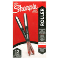 Sharpie Rollerball Pen, Needle Point (0.5mm) Precision Pen, Red Ink, 12 Count
